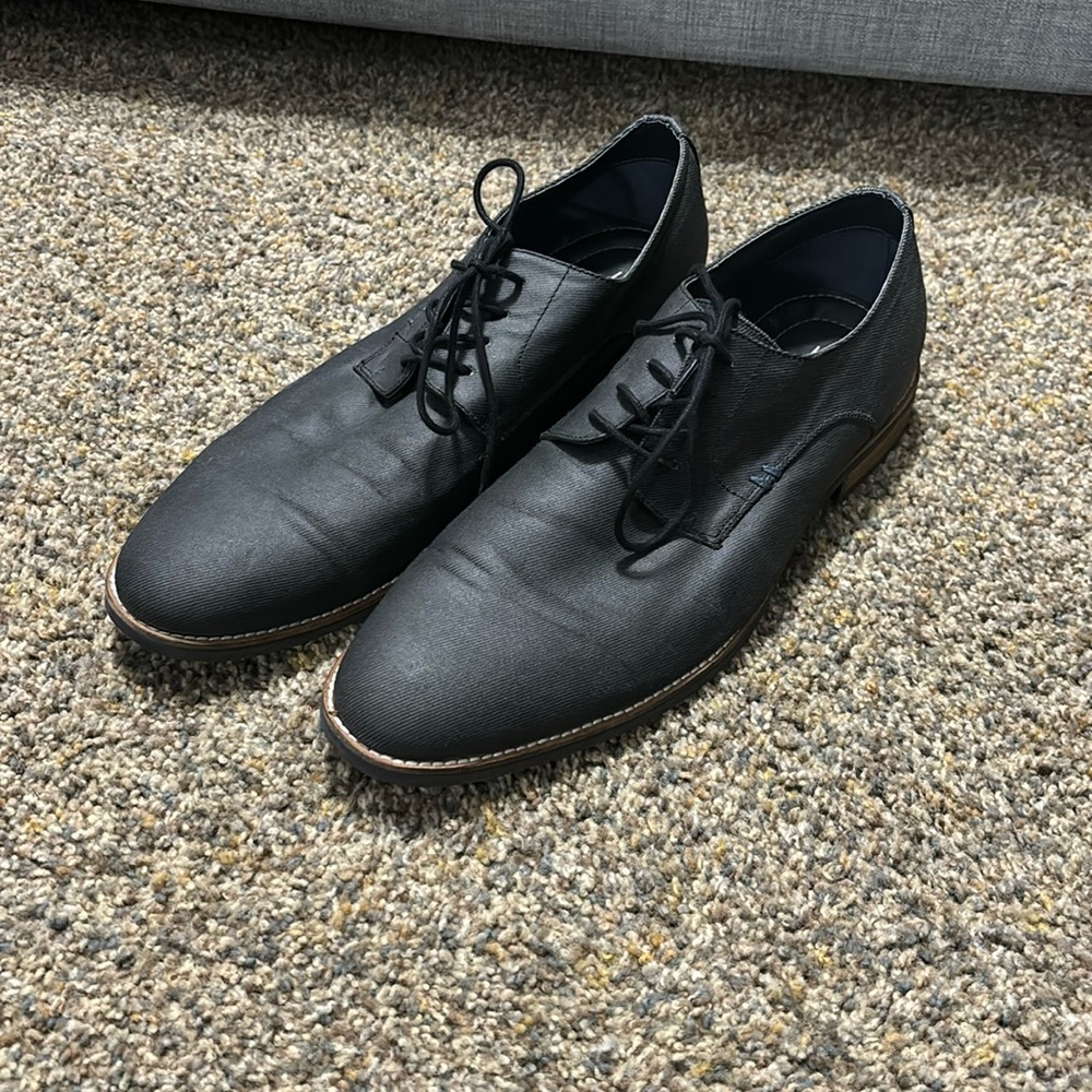 Call It Spring Men’s Tie Up Loafers Shoes Size 13 EUC Black